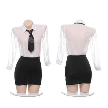 Váy ngủ thư ký DN20 - Đồ ngủ nữ gợi cảm, nhân viên văn phòng cám dỗ 30.000₫