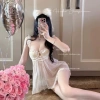 Váy Ngủ Voan Lụa Dây Cánh Tiên Gọng Mút Ngực Sexy Tiểu Thư - Hube Sleepwear 315k 5
