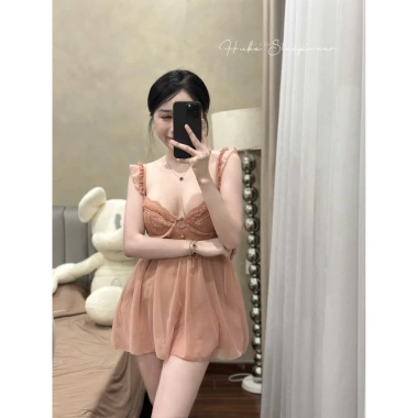 Váy Ngủ Voan Lụa Dây Cánh Tiên Gọng Mút Ngực Sexy Tiểu Thư - Hube Sleepwear 315k 6 Váy Ngủ Voan Lụa Dây Cánh Tiên Gọng Mút Ngực Sexy Tiểu Thư - Hube Sleepwear 315k 6