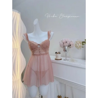 Váy Ngủ Voan Lụa Dây Cánh Tiên Gọng Mút Ngực Sexy Tiểu Thư - Hube Sleepwear 315k 7 Váy Ngủ Voan Lụa Dây Cánh Tiên Gọng Mút Ngực Sexy Tiểu Thư - Hube Sleepwear 315k 7