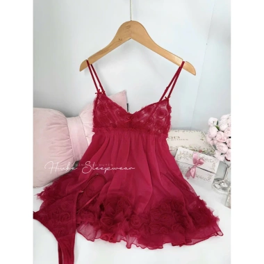 Váy ngủ voan lụa hoa nhí, áo choàng ngực viền xoè QC Loại 1 - Hube Sleepwear 395k 9 Váy ngủ voan lụa hoa nhí, áo choàng ngực viền xoè QC Loại 1 - Hube Sleepwear 395k 9
