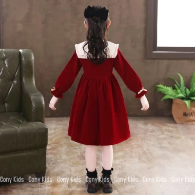 Váy nhung công chúa bé gái Tết Noel sang chảnh, size 15-50kg, giảm giá 210.000₫ 5 Váy nhung công chúa bé gái Tết Noel sang chảnh, size 15-50kg, giảm giá 210.000₫ 5