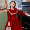 Váy nhung công chúa bé gái Tết Noel sang chảnh, size 15-50kg, giảm giá 210.000₫ 10