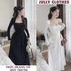 Váy nữ body dài đuôi xòe bồng, đầm thu đông sang chảnh Jully Clothes 229k