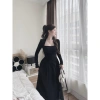 Váy nữ body dài đuôi xòe bồng, đầm thu đông sang chảnh Jully Clothes 229k 5