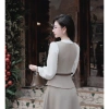 Váy nữ liền dáng dài phối belt phong cách công sở - Giá chỉ 650.000 VND 4