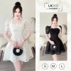 Váy Nữ Nori Dáng Xòe Tay Bồng Ren Hoa Cao Cấp Đi Tiệc Sang Trọng Lagoo Elegent 289.899₫