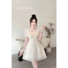 Váy Nữ Nori Dáng Xòe Tay Bồng Ren Hoa Cao Cấp Đi Tiệc Sang Trọng Lagoo Elegent 289.899₫ 9