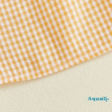 Váy Phục Sinh Bé Gái Aqua Thỏ Dễ Thương Cà Rốt Thêu Ngắn Tay Bong Bóng Kẻ Sọc 8