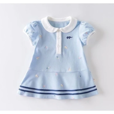 Váy Polo Cotton bé gái 2.025: Thể thao ngắn tay mỏng mùa hè, giá ưu đãi 216.585₫ 4
