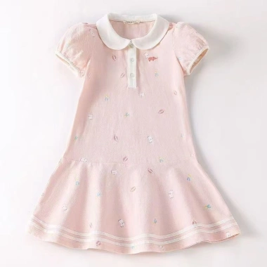Váy Polo Cotton bé gái 2.025: Thể thao ngắn tay mỏng mùa hè, giá ưu đãi 216.585₫ 6