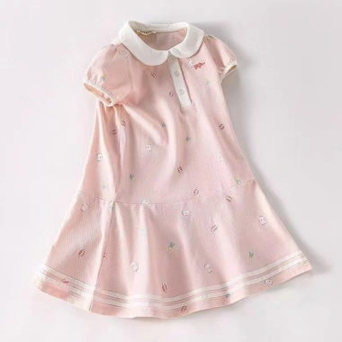 Váy Polo Cotton bé gái 2.025: Thể thao ngắn tay mỏng mùa hè, giá ưu đãi 216.585₫ 7