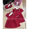 Váy polo hè Tini Kids cho bé gái màu đỏ, mềm mịn 8‑24kg, giảm còn 99.000đ 3