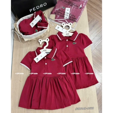 Váy polo hè Tini Kids cho bé gái màu đỏ, mềm mịn 8‑24kg, giảm còn 99.000đ 3 Váy polo hè Tini Kids cho bé gái màu đỏ, mềm mịn 8‑24kg, giảm còn 99.000đ 3