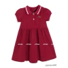 Váy polo hè Tini Kids cho bé gái màu đỏ, mềm mịn 8‑24kg, giảm còn 99.000đ 4