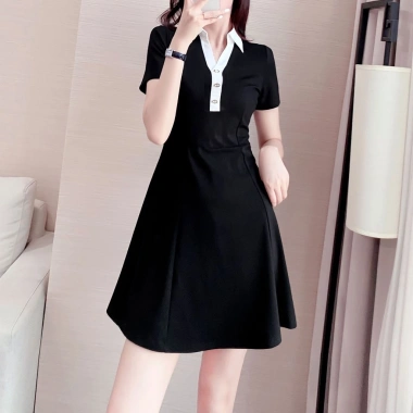 Váy Polo Tay Ngắn Madela Dáng Chữ A 100% Cotton Dày Dặn Cao Cấp - Giá 163k