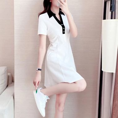 Váy Polo Tay Ngắn Madela Dáng Chữ A 100% Cotton Dày Dặn Cao Cấp - Giá 163k