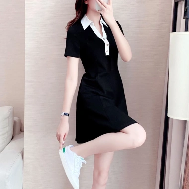 Váy Polo Tay Ngắn Madela Dáng Chữ A 100% Cotton Dày Dặn Cao Cấp - Giá 163k