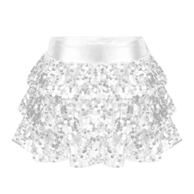 Váy Quần Short Kim Sa Lấp Lánh Bé Gái - Culottes Co Giãn Dây Thắt Lưng, Khiêu Vũ Sân Khấu 5 Váy Quần Short Kim Sa Lấp Lánh Bé Gái - Culottes Co Giãn Dây Thắt Lưng, Khiêu Vũ Sân Khấu 5