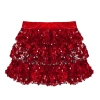 Váy Quần Short Kim Sa Lấp Lánh Bé Gái - Culottes Co Giãn Dây Thắt Lưng, Khiêu Vũ Sân Khấu 7
