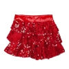 Váy Quần Short Kim Sa Lấp Lánh Bé Gái - Culottes Co Giãn Dây Thắt Lưng, Khiêu Vũ Sân Khấu 8