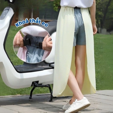 Váy Quây Chống Nắng Nữ Co Giãn 4D Băng Lụa Lạnh Mát Lưng Đai Chun Freesize 107.000 VND