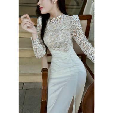 Váy ren cao cấp body đuôi công hoa văn – đẹp dịu dàng cho tiệc, du lịch, hẹn hò 5 Váy ren cao cấp body đuôi công hoa văn – đẹp dịu dàng cho tiệc, du lịch, hẹn hò 5