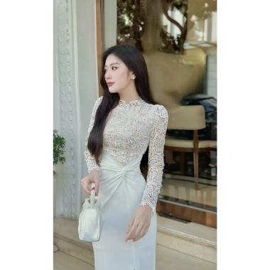 Váy ren cao cấp body đuôi công hoa văn – đẹp dịu dàng cho tiệc, du lịch, hẹn hò 7 Váy ren cao cấp body đuôi công hoa văn – đẹp dịu dàng cho tiệc, du lịch, hẹn hò 7