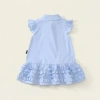 Váy sơ mi bé gái sát nách cotton an toàn, kèm nơ rời xinh, phong cách học sinh - Giá chỉ 199.000 VND 6