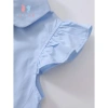 Váy sơ mi bé gái sát nách cotton an toàn, kèm nơ rời xinh, phong cách học sinh - Giá chỉ 199.000 VND 8