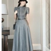 Váy Sơ Mi BIGSIZE JUCY Dập Ly Dáng Dài Cao Cấp Đầm Công Sở – Tặng Dây Lưng – Size Lớn, Thời Trang Nữ, Chỉ 350.000 VND 4