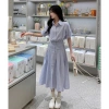 Váy sơ mi dài nữ VSM01 xanh dài - Thắt eo, phù hợp công sở & đi biển, 286.000 VND 9