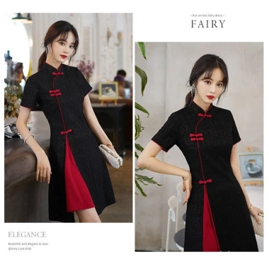 Váy sườn xám tay ngắn cổ đứng, thiết kế hiện đại, giảm giá 20% chỉ 613.422 VND 8 Váy sườn xám tay ngắn cổ đứng, thiết kế hiện đại, giảm giá 20% chỉ 613.422 VND 8