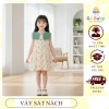 Váy Suông Hoa Nhí Bé Gái Cổ Tròn Dáng Xòe Đẹp - Chất Liệu Mềm Mại Giá 185k