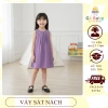 Váy suông trơn bé gái dáng A mềm thấm hút mồ hôi - Giá chỉ 159.000đ