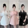 Váy tafta trễ vai, chân váy xòe A ngắn - Đầm dự tiệc siêu xinh, giảm 239k