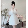 Váy tafta trễ vai, chân váy xòe A ngắn - Đầm dự tiệc siêu xinh, giảm 239k 3