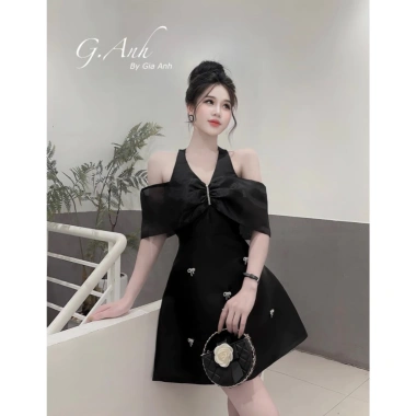 Váy tafta trễ vai, chân váy xòe A ngắn - Đầm dự tiệc siêu xinh, giảm 239k 4