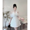 Váy tafta trễ vai, chân váy xòe A ngắn - Đầm dự tiệc siêu xinh, giảm 239k 10