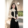 Váy thiết kế Rosy dài phối tơ, cổ nơ xoè che khuyết điểm - Giá chỉ 280.000 VND 4