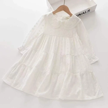 Váy Thô Babydoll 18-32kg Cổ Sen & Ren – Thời Trang Bé Gái Giá 289.000đ