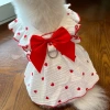 Váy thú cưng cotton thoáng khí họa tiết trái tim cho Ragdoll & Pomeranian - Dạo phố mùa hè 3