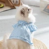 Váy thú cưng sọc ngang công chúa, thoáng khí không nóng, có móc dây dắt, phù hợp 4 mùa cho Poodle, Corgi, Chihuahua, Bichon, Pom, Teddy - 275.409₫ 4