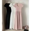 Váy Thun Công Sở Sang Chảnh Cổ Cao Hack Dáng Dài Tay Ellie Dress 149k