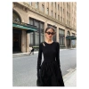Váy Thun Công Sở Sang Chảnh Cổ Cao Hack Dáng Dài Tay Ellie Dress 149k 3