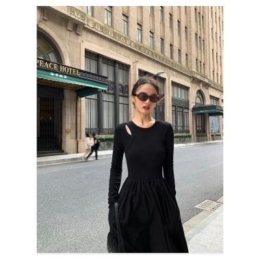 Váy Thun Công Sở Sang Chảnh Cổ Cao Hack Dáng Dài Tay Ellie Dress 149k 3 Váy Thun Công Sở Sang Chảnh Cổ Cao Hack Dáng Dài Tay Ellie Dress 149k 3