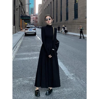 Váy Thun Công Sở Sang Chảnh Cổ Cao Hack Dáng Dài Tay Ellie Dress 149k 5 Váy Thun Công Sở Sang Chảnh Cổ Cao Hack Dáng Dài Tay Ellie Dress 149k 5