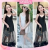 Váy tiệc 2 dây maxi voan ren bé gái NB184 giảm còn 95.000 VND