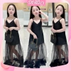 Váy tiệc 2 dây maxi voan ren bé gái NB184 giảm còn 95.000 VND 2