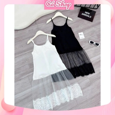 Váy tiệc 2 dây maxi voan ren bé gái NB184 giảm còn 95.000 VND 6